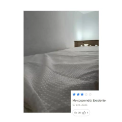 Cubrecama Nido de Abeja Crudo 70% Algodón 30% Poliéster 1 Plaza y Media en internet