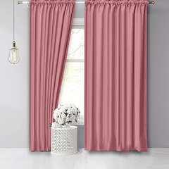 Juego de Cortinas Poliester 2 Paños 155 x 220 Cm Cada Uno - tienda online