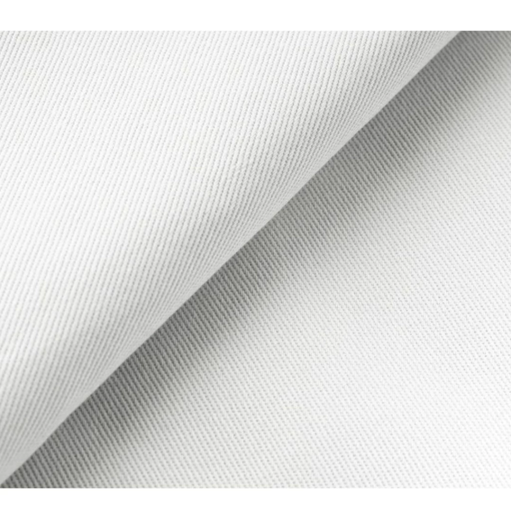 10 mts Gabardina 8 Onzas - 100% ALGODÓN - 160 Cm Ancho - Blanco