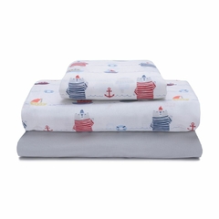 Juego de Sabanas Cuna Funcional Fantasia 100% Algodón - Tu Textil de Tucumán Textil