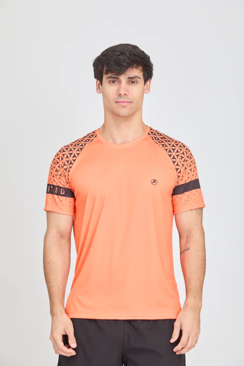 Remera Print Triangulitos degrade (7479)