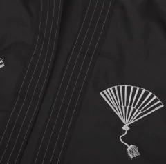 Conjunto Infantil Haori e Hakama Preto - Samurai - Kimonos Liberdade