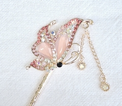 Palito Hashi Cabelo em metal com brilhantes - modelo 13 na internet