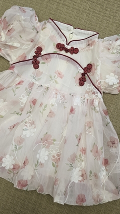 Vestido infantil Oriental Balonê Vinho - loja online