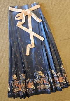 Saia Hanfu Azul - comprar online