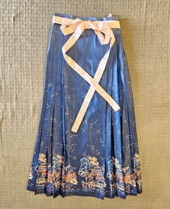 Saia Hanfu Azul na internet