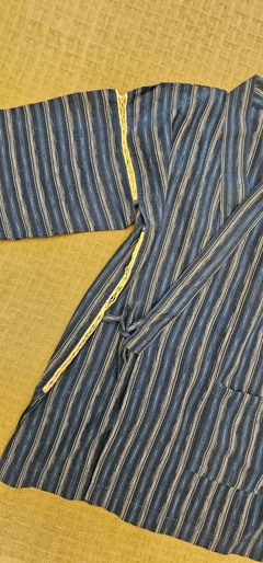 Kimono Japonês Jimbei SIJIRAORI Infanto- Juvenil - Azul na internet