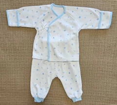 Conjunto Algodão para Bebê estilo kimono japonês - Kimonos Liberdade