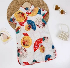 Vestido infantil Algodão Leques e sombrinhas na internet