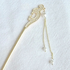Palito Hashi em metal com brilhantes - modelo 8 na internet