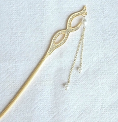 Palito Hashi em metal com brilhantes - modelo 6 na internet
