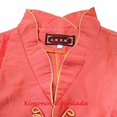 Blusa Oriental Com Estampa De Flor Bordada - loja online