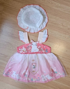 Vestido Infantil Jardim Encantado do Coelhinho