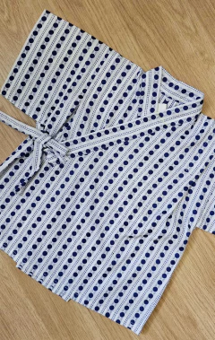 Kimono infantil em Algodão Mizutama - Kimonos Liberdade