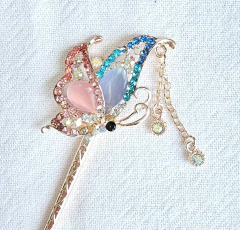 Palito Hashi em metal com brilhantes - modelo 4 na internet