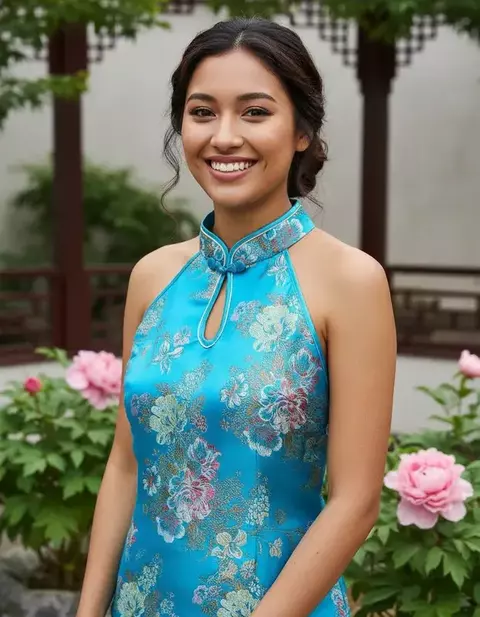 Frente única Azul Turquesa Flor Fortuna - comprar online