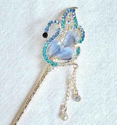 Palito Hashi em metal com brilhantes - modelo 10 na internet