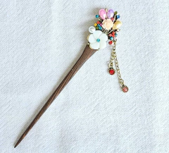 hashi madeira com brilhantes - modelo 1 - comprar online