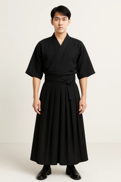 Hakama Preto em Poliéster ( Umanori) - comprar online