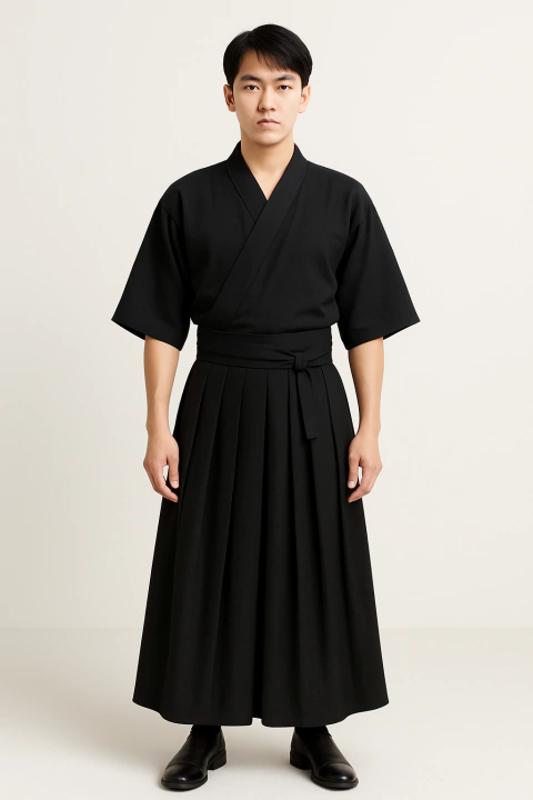 Hakama Preto em Poliéster ( Umanori) - comprar online