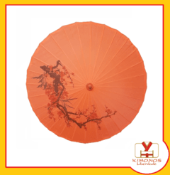 Sombrinha Japonesa - Laranja - comprar online