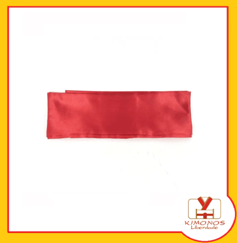 Faixa De Cetim Para Cintura - Vermelha