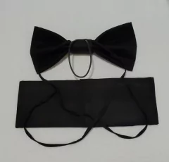 Obi ( faixa) com laço - Preto* - comprar online