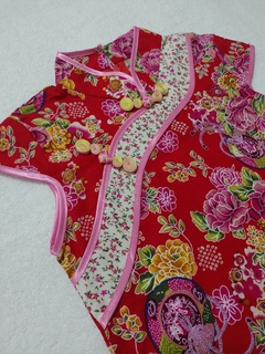 Vestido Oriental infantil vermelho - comprar online