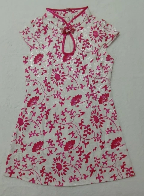 Vestido Infantil Branco Florido