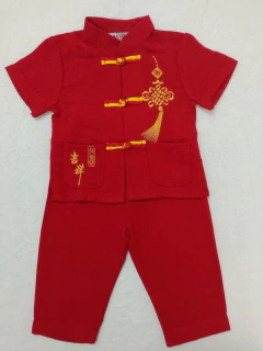 Conjunto Oriental Infantil Vermelho