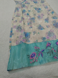 Vestido Oriental Flores e Borboletas - loja online