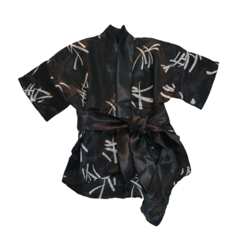 Happi Infantil De Cetim - Preto - comprar online