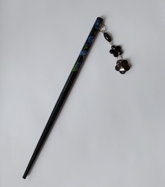 Palito Hashi Oriental Para Cabelo - Preto