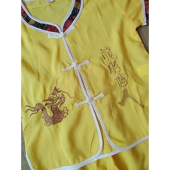 Conjunto Infantil Oriental Amarelo ouro - Dragão - comprar online