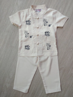 Conjunto Oriental Infantil Creme