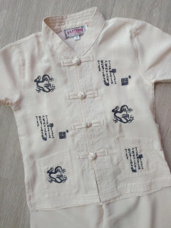 Conjunto Oriental Infantil Creme - comprar online