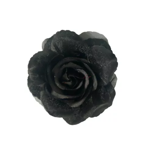 Enfeite De Flor Para Cabelo - Preto