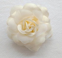Flor Para Cabelo Enfeite - Creme