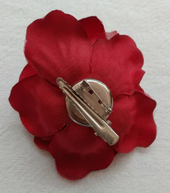 Enfeite De Flor Para Cabelo - Vermelho escuro - comprar online