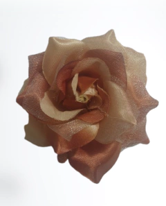 Flor Para Cabelo Enfeite - Marrom