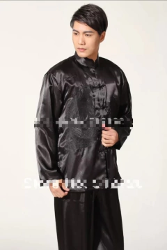 Conjunto Blusa E Calça Masculina Estampa De Dragão Preto na internet