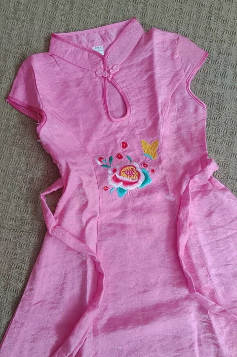 Vestido Infantil Rosa
