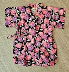 Macacão estilo Kimono para bebê em algodão Japonês