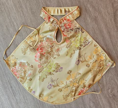 Frente única Dourada Flor da Fortuna - Kimonos Liberdade