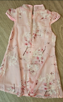 Vestido Infantil Sakura Rosa Bebê na internet
