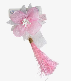 Kanzashi Acessório para cabelo com Pingente Rosa na internet