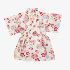 Kimono Infantil em Algodão Sakura Branco na internet