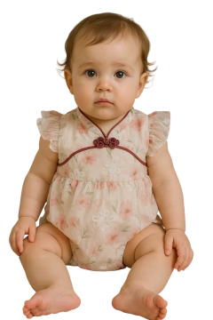 Vestido Body oriental Balonê Infantil - Kimonos Liberdade