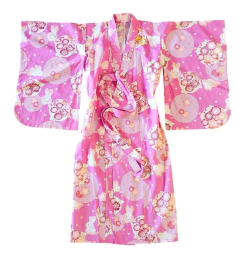 Yukata em Algodão Japonês Rosa Escuro - loja online