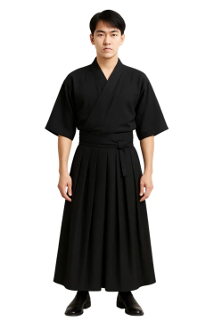 Hakama Preto em Poliéster ( Umanori) - loja online